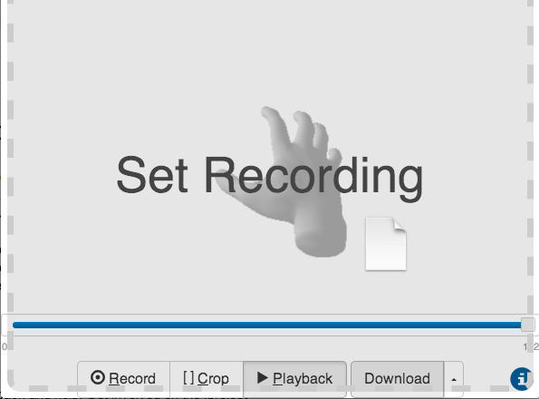 Dropping a recording into Playback.