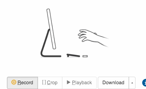 The LeapJS Playback recorder plugin.