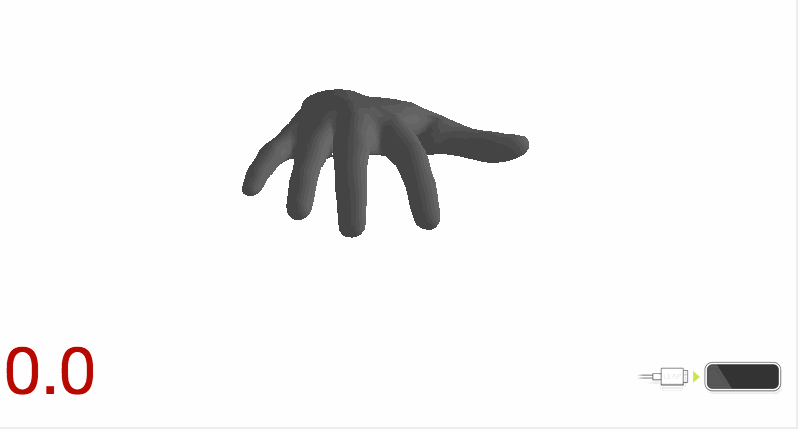 The Grab Strength JavaScript example.