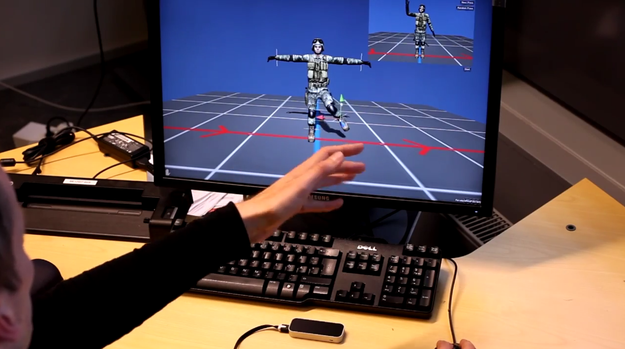 Desktop animation using the Leap Motion Controller.